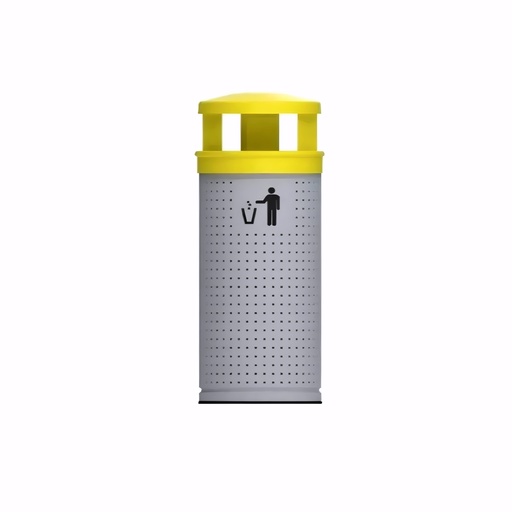 [4314071] Papelera para reciclaje en Acero zincado pintado epoxy 80 L