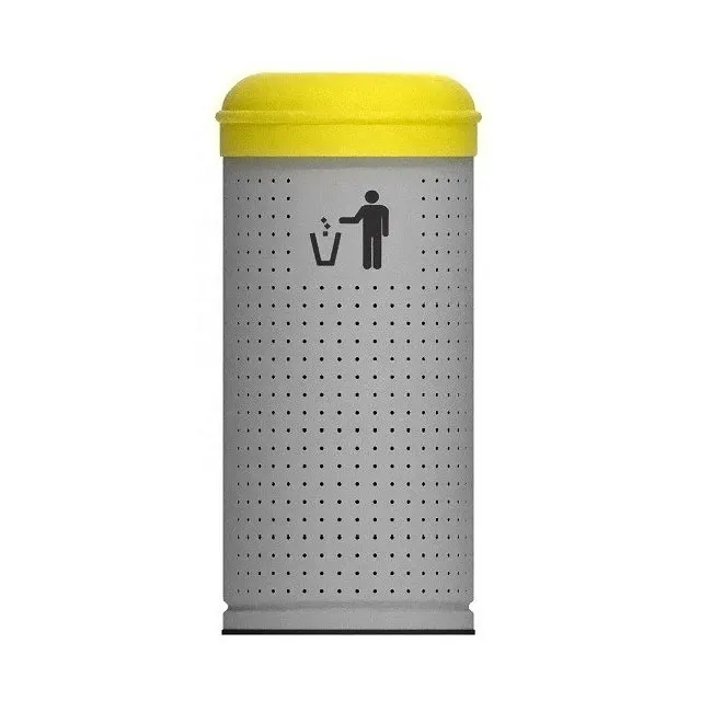 Papelera para reciclaje de Acero zincado pintado epoxy 80 L