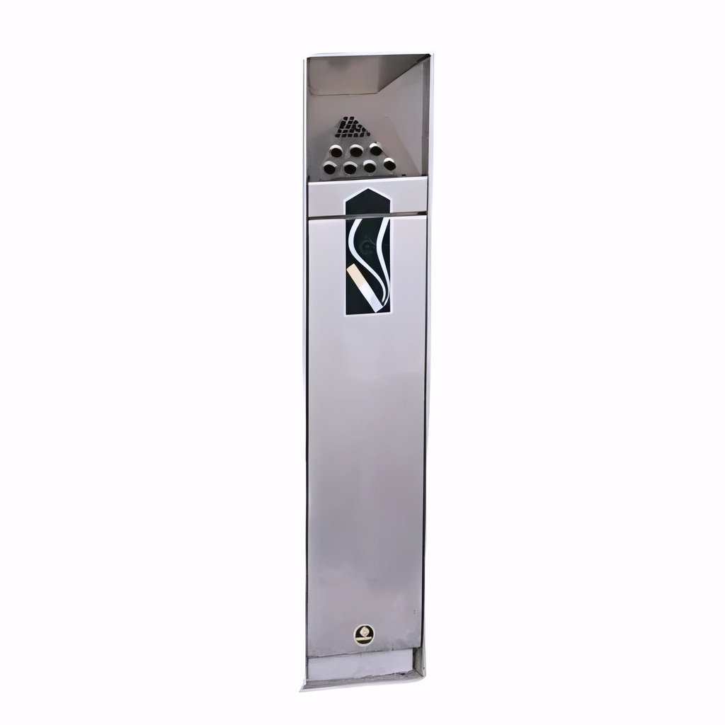 [4503100] Cenicero en Acero inoxidable satinado de pie en esquina