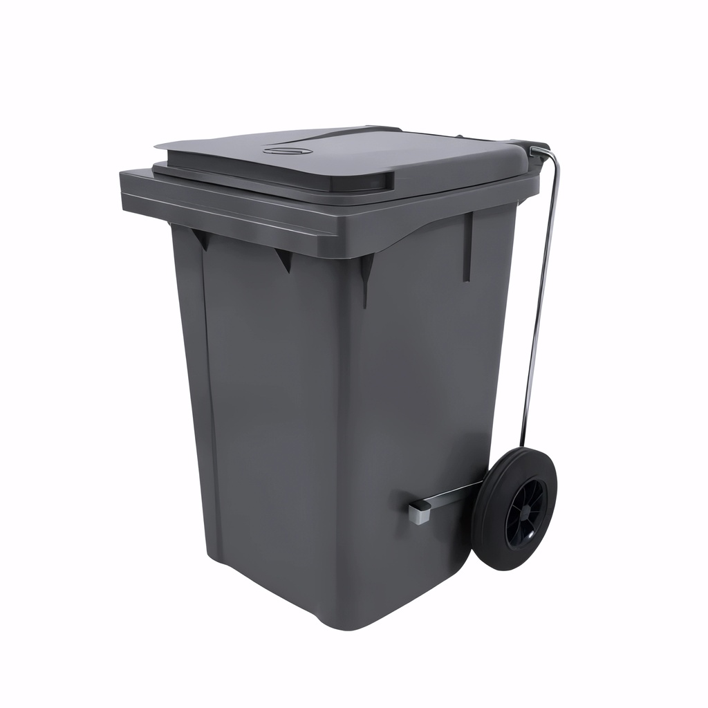 [4601090] Contenedor de 60 L con pedal en Polietileno gris