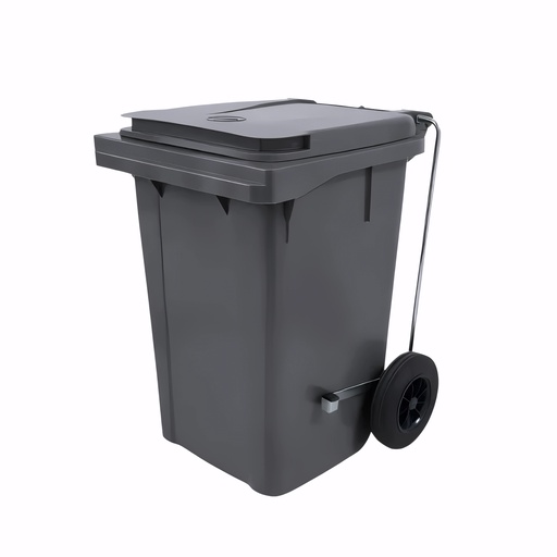 [4601090] Contenedor de 60 L con pedal en Polietileno gris