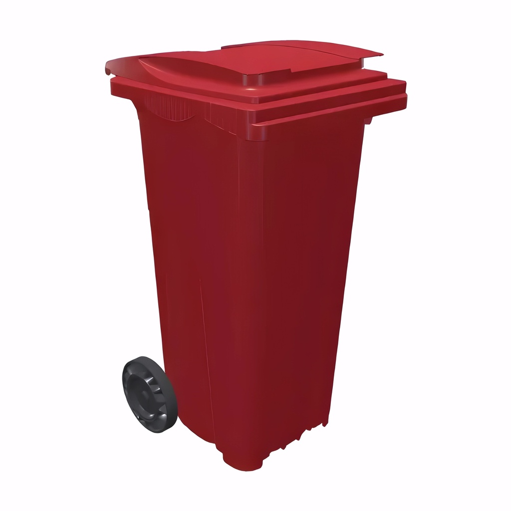 Contenedor de 120 L en Polietileno rojo