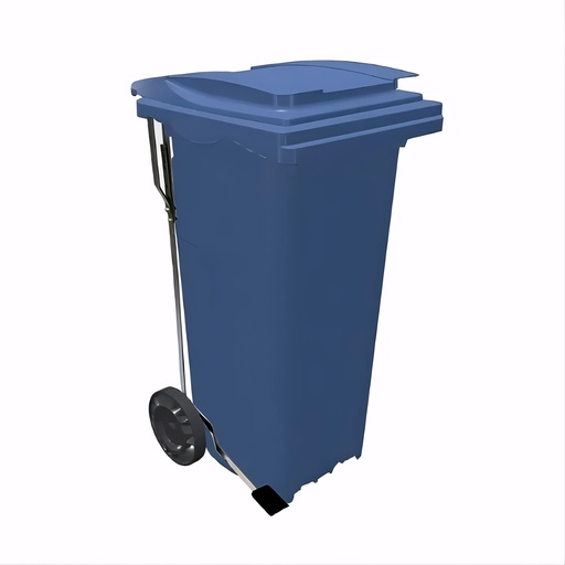 [4605030] Contenedor de 120 L con pedal en Polietileno azul