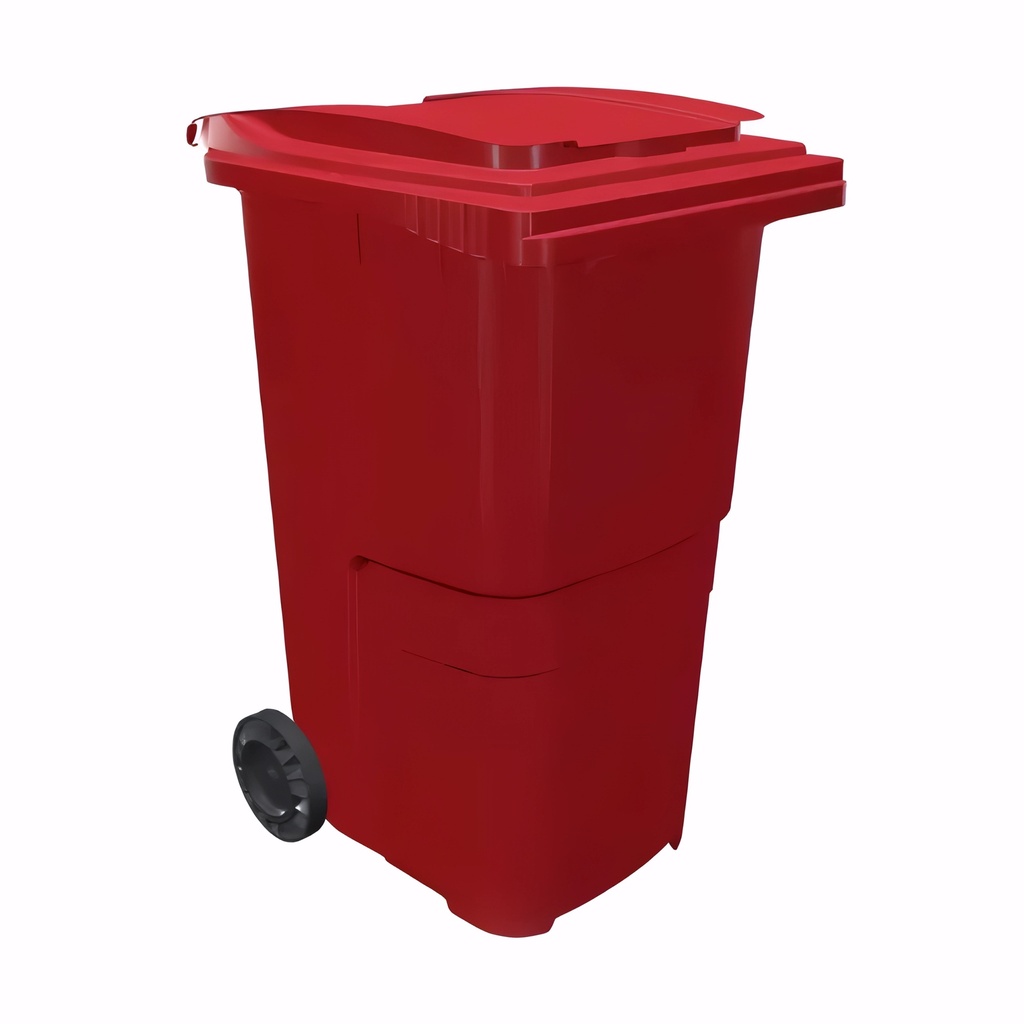 Contenedor de 240 L en Polietileno rojo