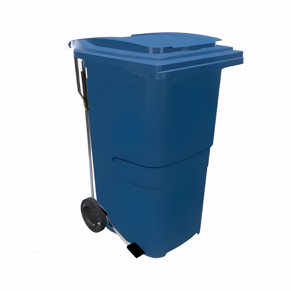[4607030] Contenedor de 240 L con pedal en Polietileno azul