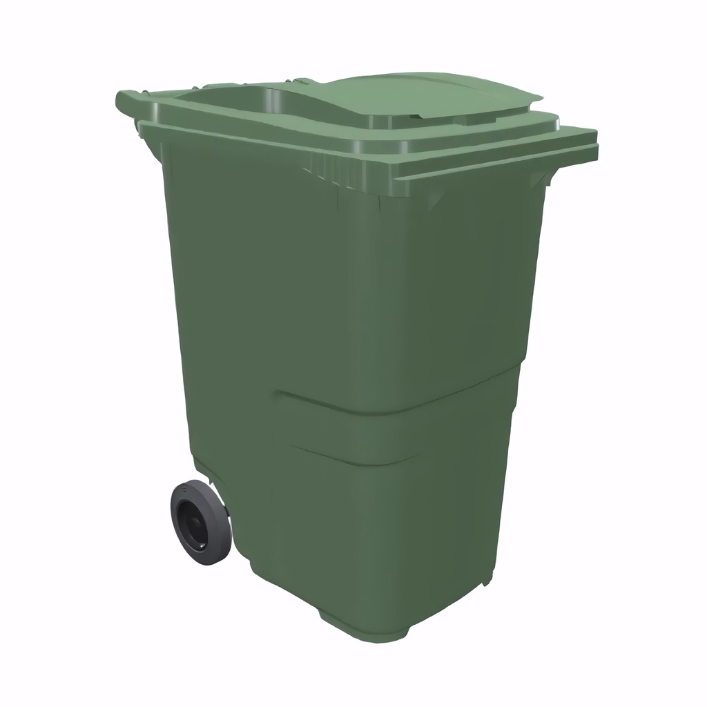 Contenedor de 360 L en Polietileno verde alicante