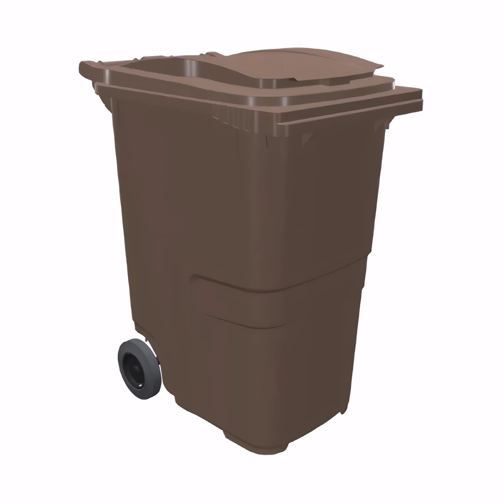 Contenedor de 360 L en Polietileno marrón