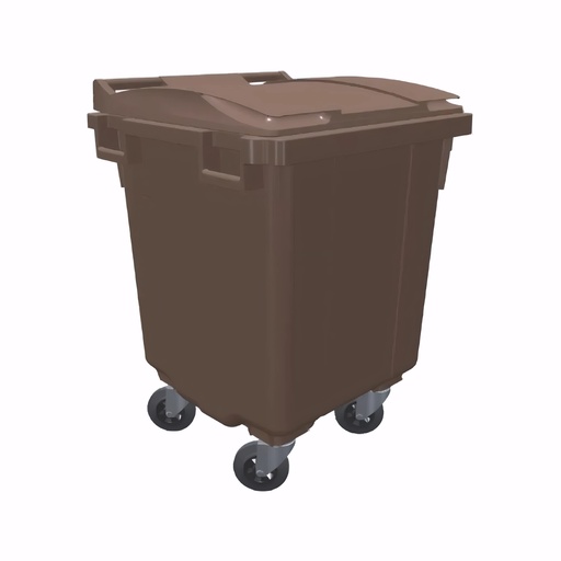 [4700070] Contenedor de 400 L en Polietileno marrón