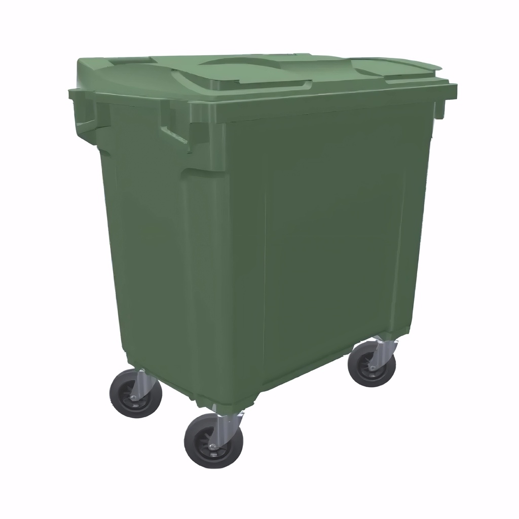 Contenedor de 800 L en Polietileno verde alicante