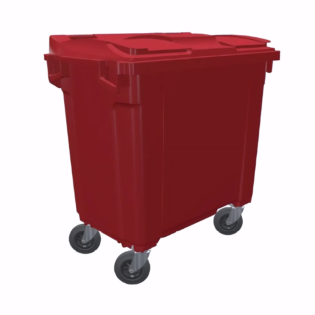 Contenedor de 800 L en Polietileno rojo