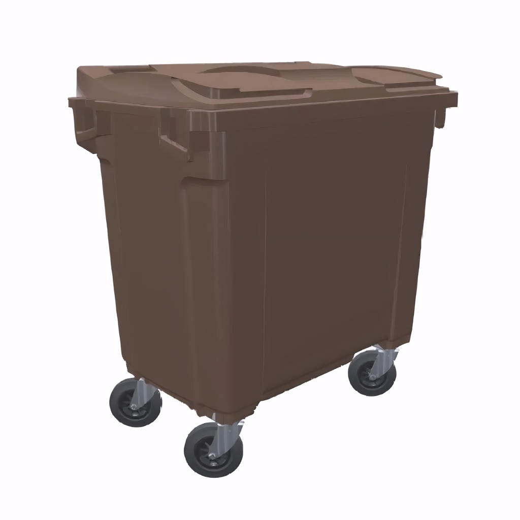 [4701070] Contenedor de 800 L en Polietileno marrón