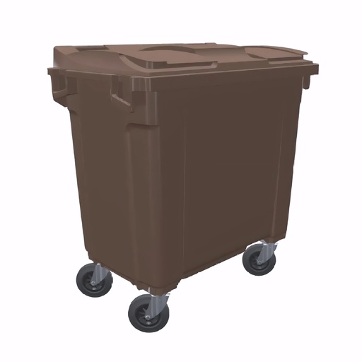 [4701070] Contenedor de 800 L en Polietileno marrón