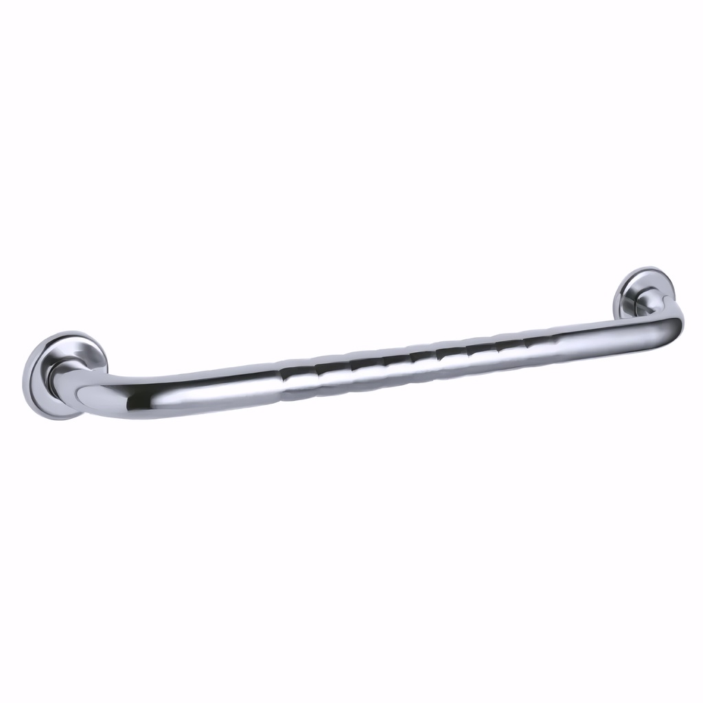 Asidero Recto 40 cm en Acero inoxidable pulido con sistema antideslizante