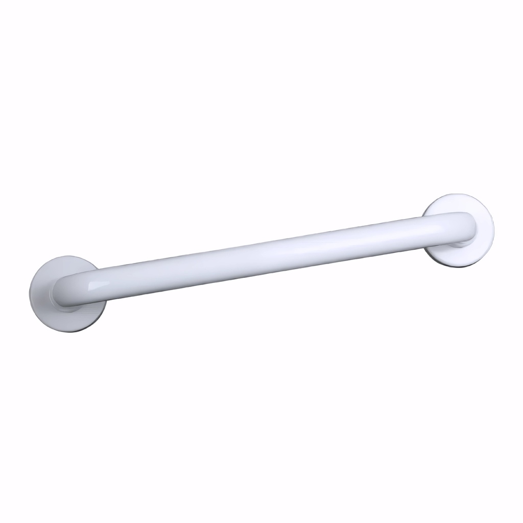 [4801200] Asidero Recto 40 cm en Acero cincado recubierto en PVC blanco