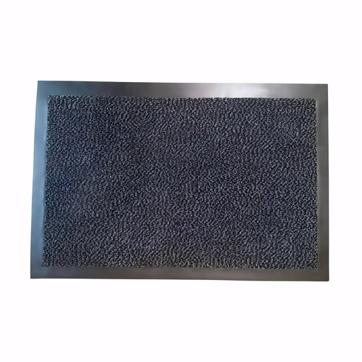 [5101030] Alfombra polvo y agua color gris en Polipropileno, poliéster colback y base vinilo 90x60 cm