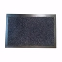 Alfombra polvo y agua color gris en Polipropileno, poliéster colback y base vinilo 150x90 cm