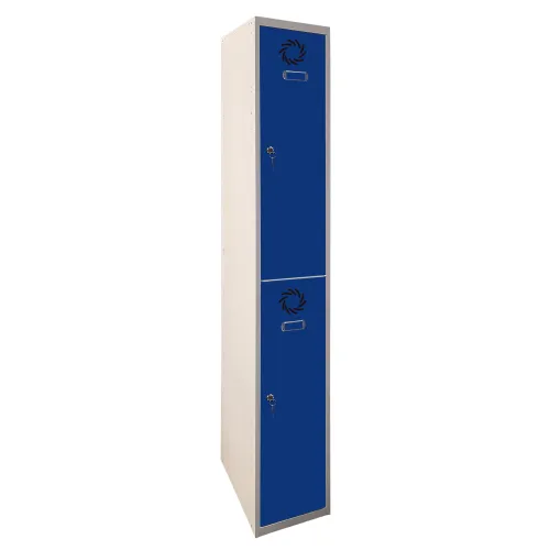 Taquilla de 2 puertas Metálica ECO PRO Extensión 250 mm con Cerradura Cromada de Cilindro