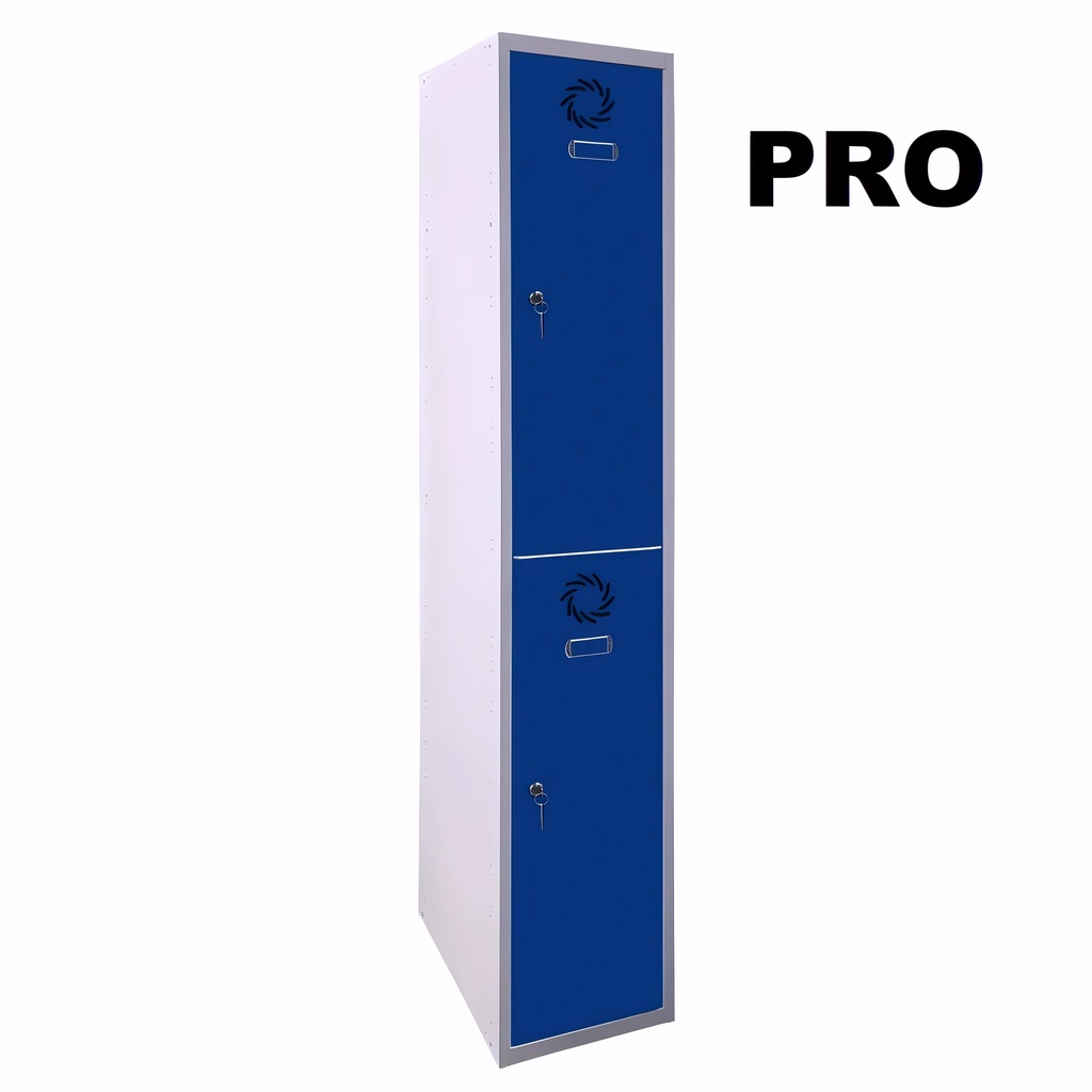 Taquilla de 2 puertas Metálica ECO PRO Extensión 300 mm con cerradura cromada de cilindro